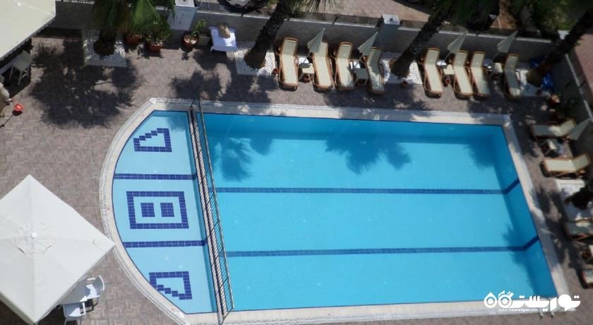 نمای کلی استخر روباز هتل